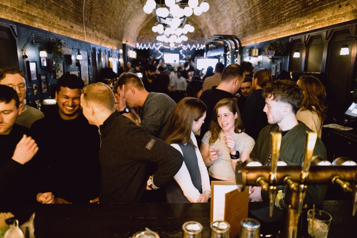 Full room at a corporate networking evening, London venue